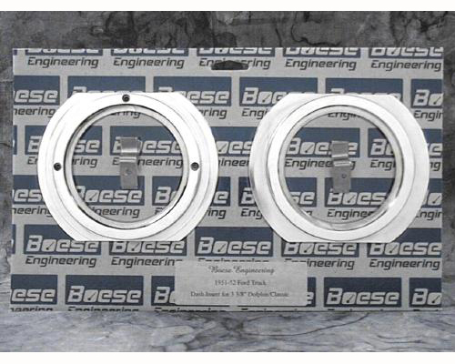 1951-1952 Ford Truck Aluminum 2 Gauge Panel for 3 3/8" Auto Meter, Classic Instruments, or Dolphin
