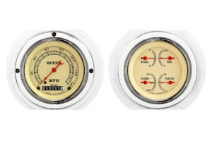 1951-1952 Ford Truck Aluminum Gauge Panels w/ Classic Instruments Gauges