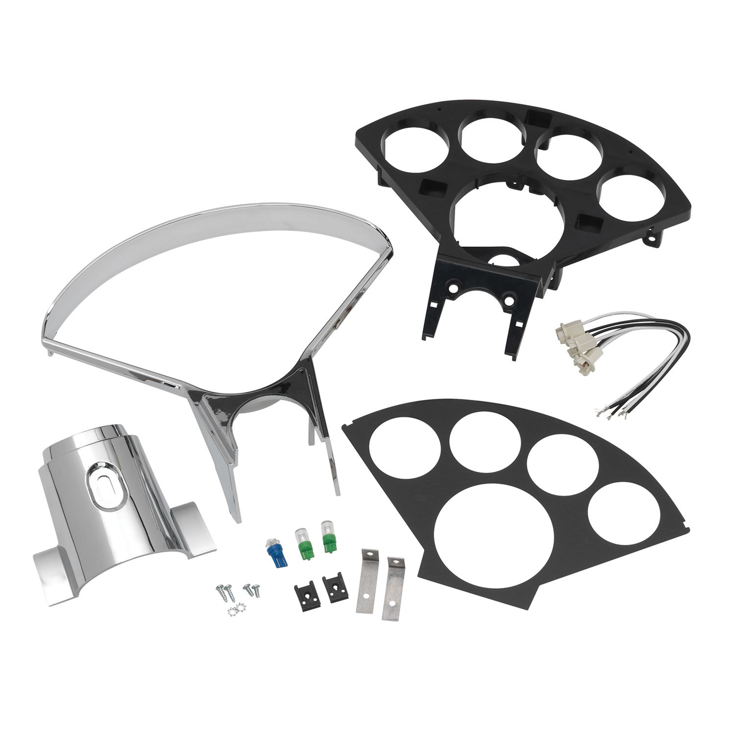 1955-1956 Chevy Car Plastic Direct Fit Dash Panel (3 3/8" & 2 1/16") by AutoMeter - Image 3