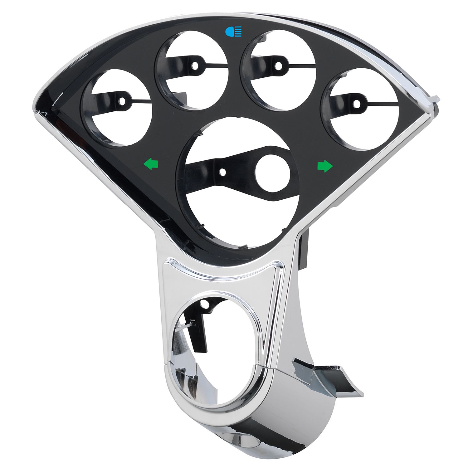 1955-1956 Chevy Car Plastic Direct Fit Dash Panel (3 3/8" & 2 1/16") by AutoMeter