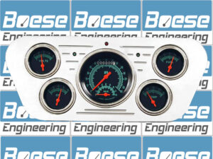 1953-1955 Ford Truck Billet Aluminum 5 Gauge Panel w/ Classic Instruments Gauges (Ultimate Speedometer)