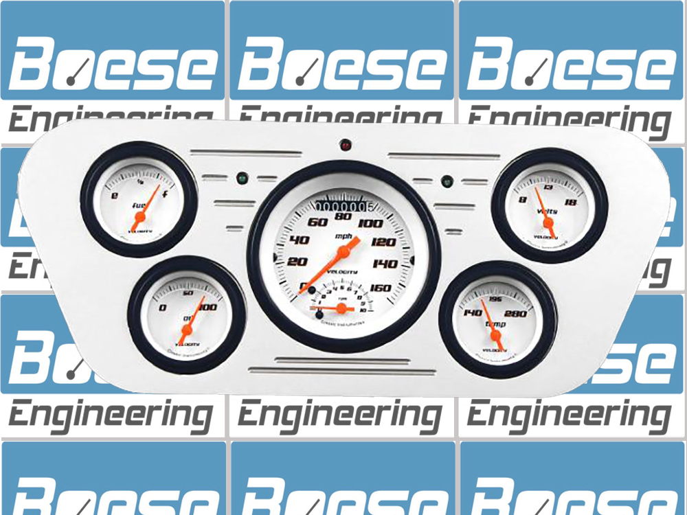 1953-1955 Ford Truck Billet Aluminum 5 Gauge Panel w/ Classic Instruments Gauges (Ultimate Speedometer) - Image 3