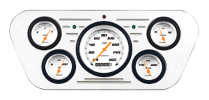 1953-1955 Ford Truck Billet Aluminum 5 Gauge Panel w/ Classic Instruments Gauges