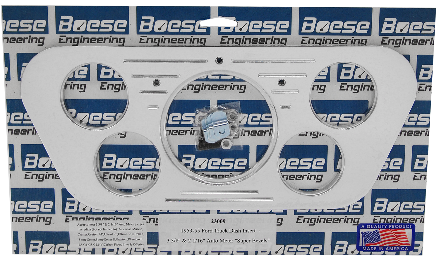 1953-1955 Ford Truck 5 Gauge Aluminum Gauge Panels - Image 2