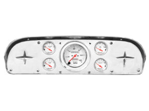 1957-1960 Ford Truck Aluminum Gauge Panel w/ Auto Meter Street Rod Series Gauges