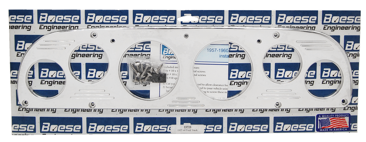 1957-1960 Ford Truck 6 Gauge Billet Aluminum Gauge Panels