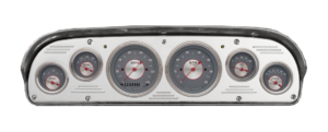1957-1960 Ford Truck Billet Aluminum 6 Gauge Panel w/ Classic Instruments Gauges