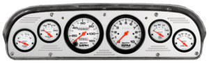 1957-1960 Ford Truck Billet Aluminum Gauge Panel w/ Auto Meter Phantom Gauges