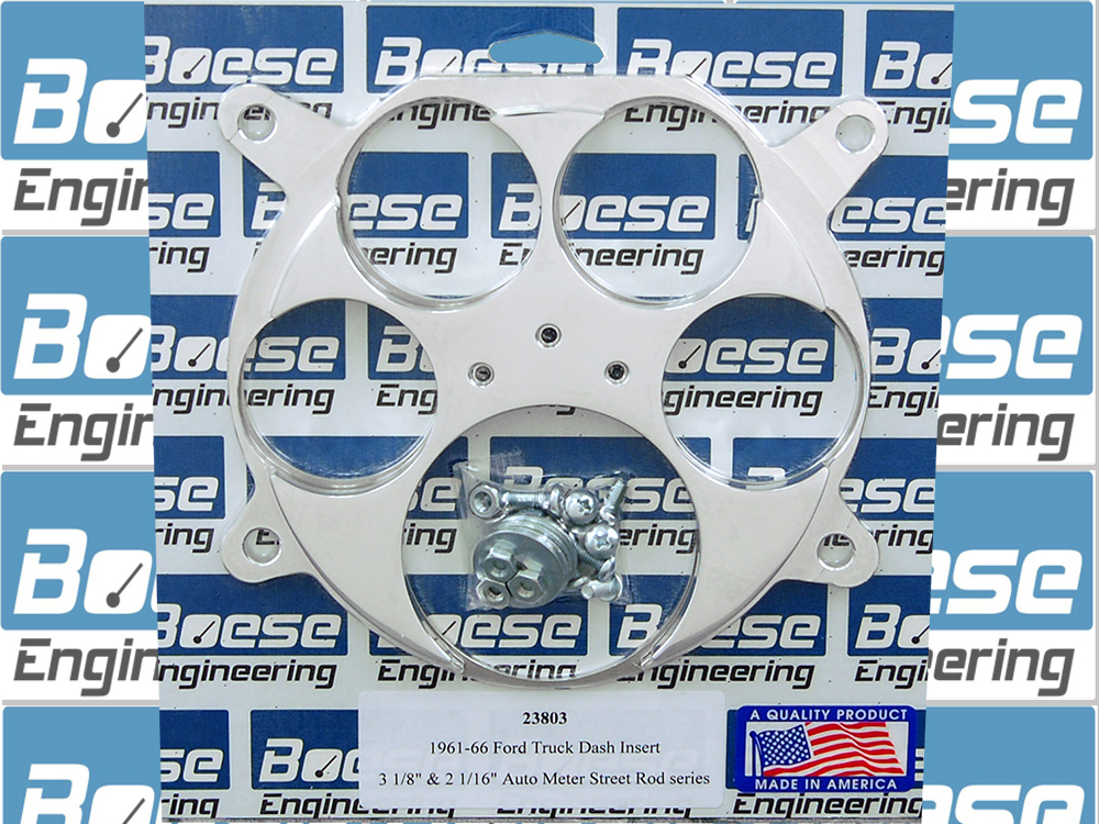 1961-1966 Ford Truck Billet Aluminum Dash Insert For 3 1/8" & 2 1/16" Auto Meter Street Rod Series (5 Gauge)