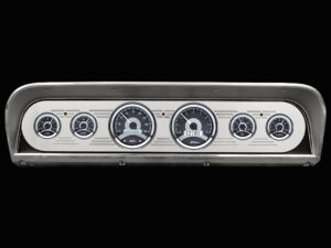 1967-1972 Ford Truck Billet Aluminum Gauge Panel w/ Dakota Digital VHX Black Alloy Gauges