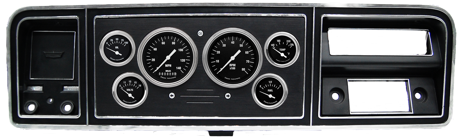 1973-1979 Ford Truck Aluminum Gauge Panels w/ Classic Instruments Gauges - Image 3