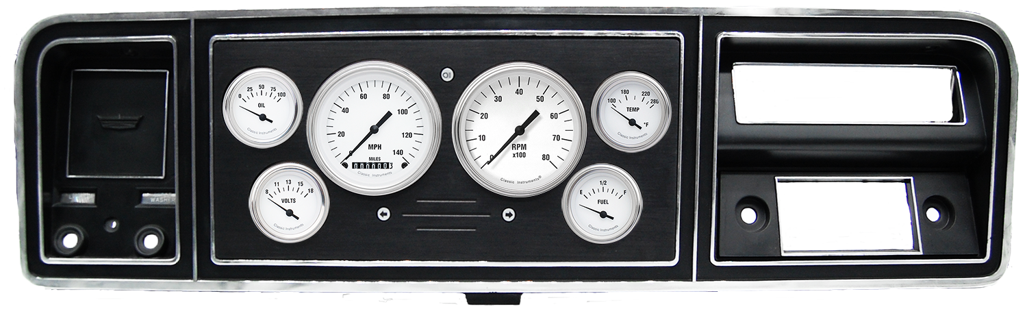 1973-1979 Ford Truck Aluminum Gauge Panels w/ Classic Instruments Gauges - Image 6