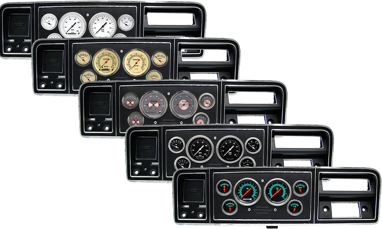 1973-1979 Ford Truck Aluminum Gauge Panels w/ Classic Instruments Gauges