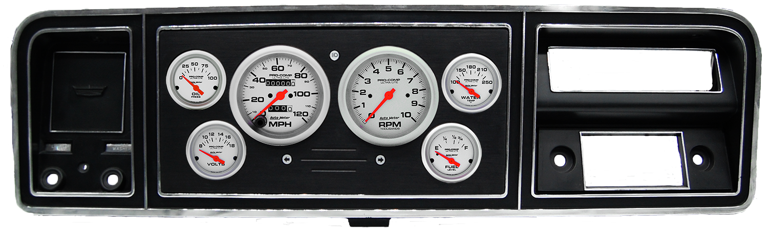 1973-1979 Ford Truck Aluminum Gauge Panel w/ Auto Meter Ultra-Lite Gauges - Image 5