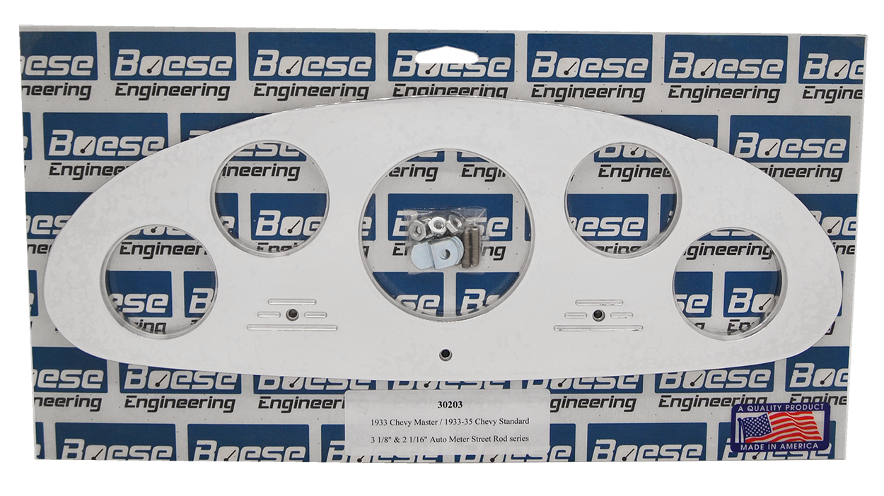 1933-35 Chevy Standard / 1933 Chevy Master Aluminum Gauge Panels