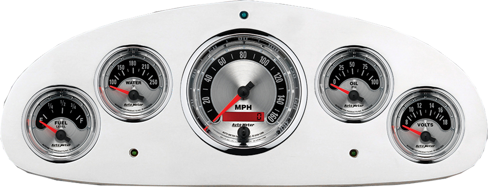 1934 Chevy Master Billet Aluminum Dash Insert w Auto Meter American Muscle Gauges