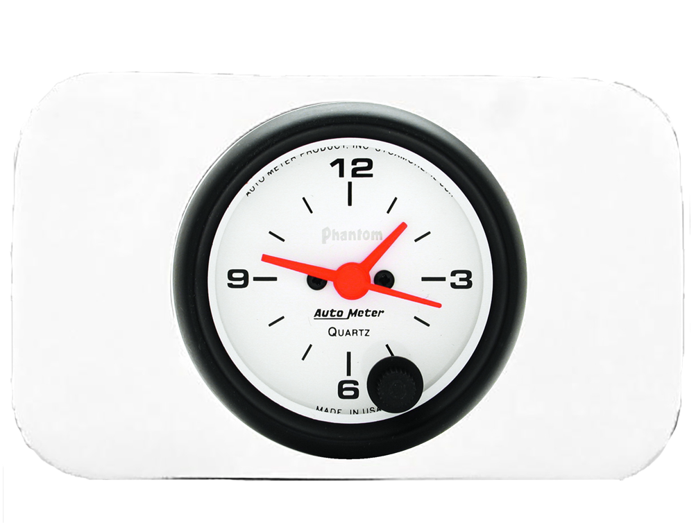 1937-1938 Chevy Car Clock Insert w/ Auto Meter Phantom Clock