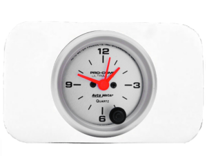 1937-1938 Chevy Car Clock Insert w/ Auto Meter Ultra Lite Clock