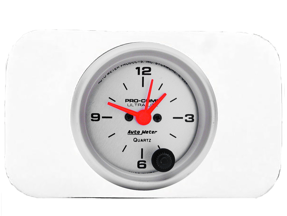 1937-1938 Chevy Car Clock Insert w/ Auto Meter Ultra Lite Clock