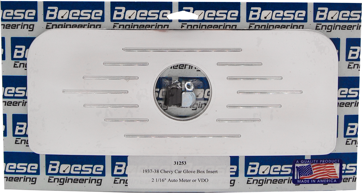 1937-1938 Chevy Car Glove Box Insert (non-functional)