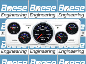 1939 Chevy Car Billet Aluminum Gauge Panel w/ Auto Meter Cobalt Gauges