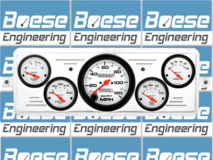 1939 Chevy Car Billet Aluminum Gauge Panel w/ Auto Meter Phantom gauges
