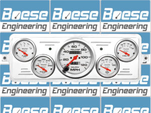 1939 Chevy Car Billet Aluminum Gauge Panel w/ Ultra-Lite gauges