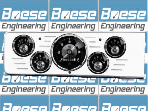 1940 Chevy Car Billet Aluminum 5 Gauge Panel w Auto Meter Prestige Series