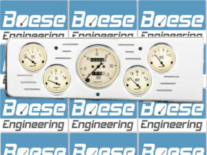 1940 Chevy Car Billet Aluminum Gauge Panel With Auto Meter Street Rod series gauges