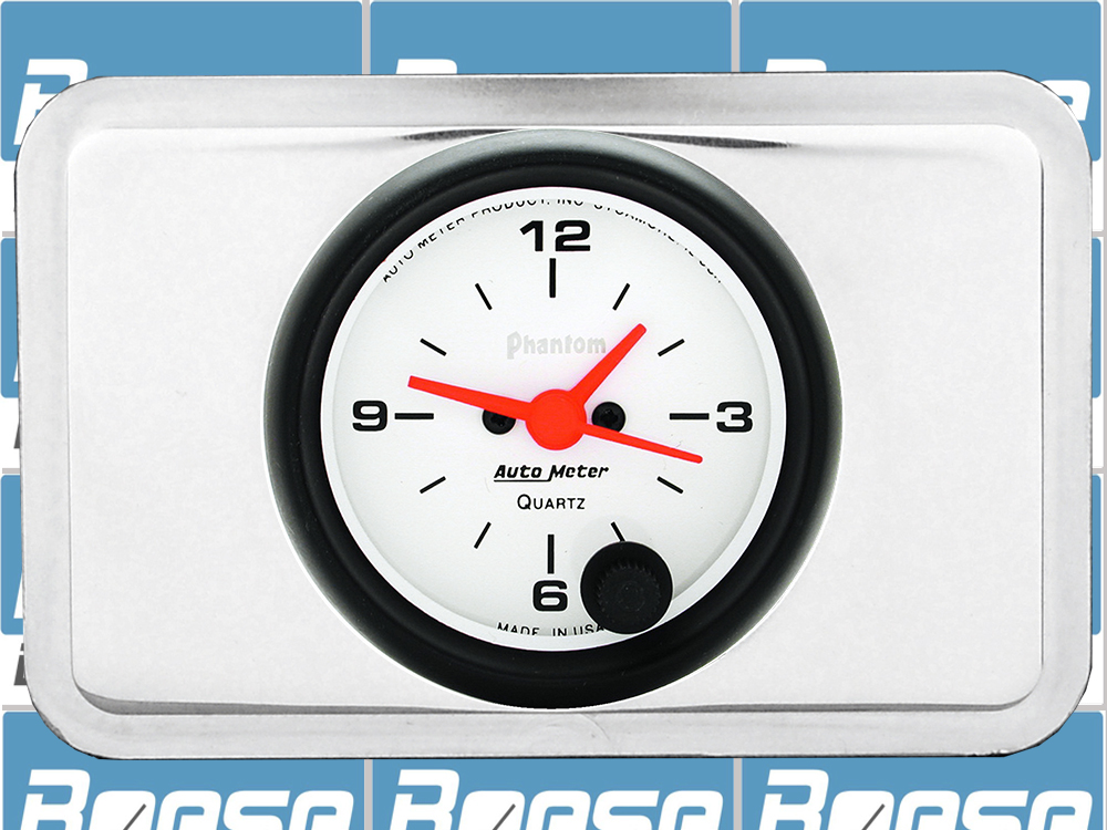 1940 Chevy Car Clock Insert w/ Auto Meter Phantom Clock