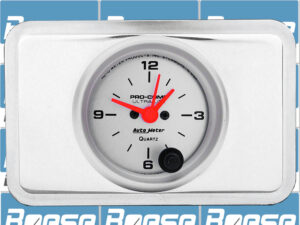 1940 Chevy Car Clock Insert w/ Auto Meter Ultra Lite Clock