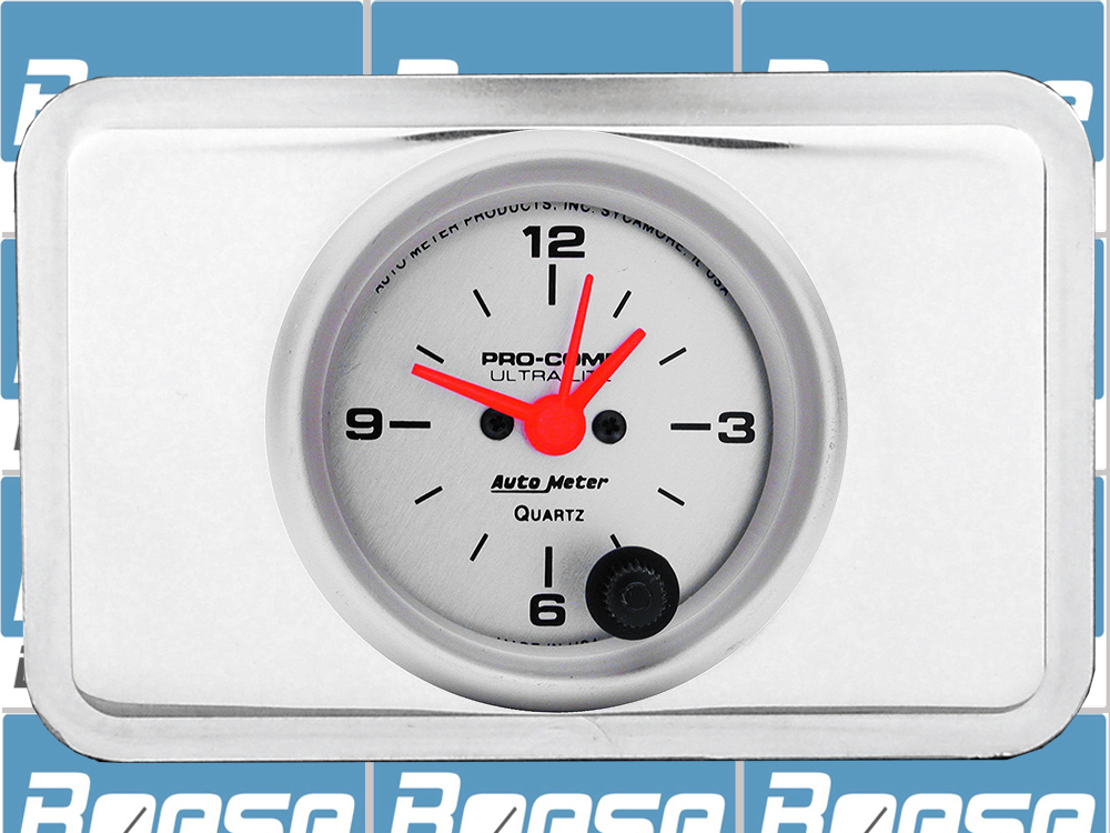 1940 Chevy Car Clock Insert w/ Auto Meter Ultra Lite Clock