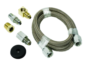 3227 Auto Meter 3' Stainless Steel Braided Line (for use w/ mechanical pressure gauges)