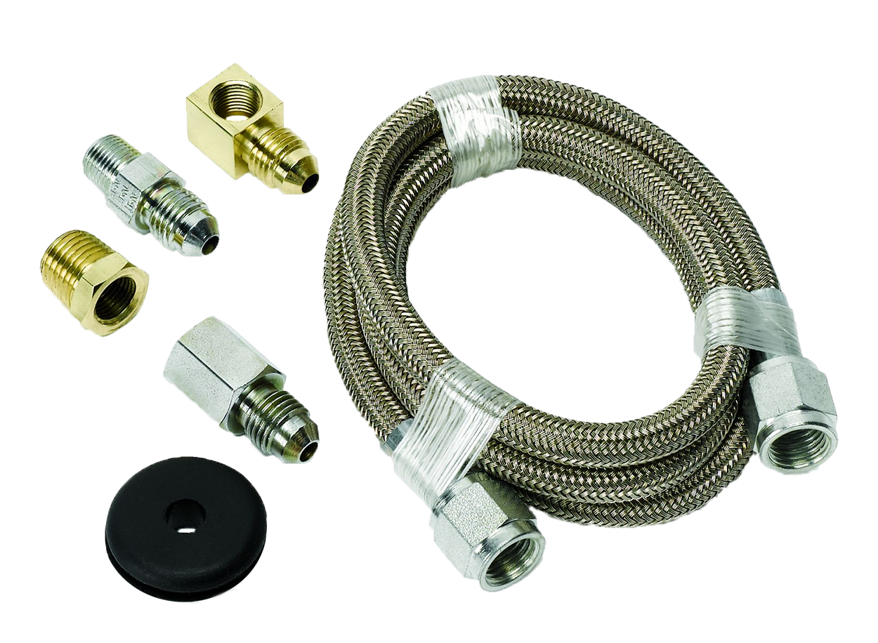 3227 Auto Meter 3' Stainless Steel Braided Line (for use w/ mechanical pressure gauges)