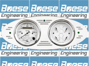 1932 Ford Car Billet Aluminum Gauge Panel w Auto Meter Street Rod Series Gauges (Speedo/Tach)