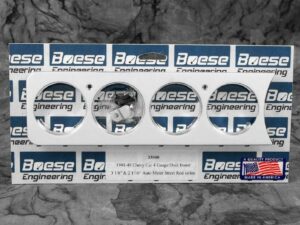 1941-1948 Chevy Car Aluminum 4 Gauge Dash Panels (2 holes for LED lights)