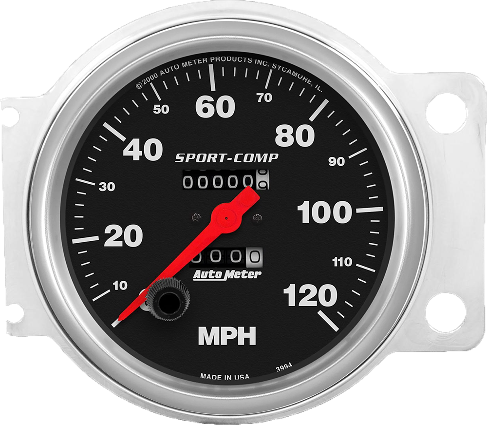1941-1948 Chevy Car Speedometer Insert w/ AutoMeter Sport-Comp 5" Speedometer