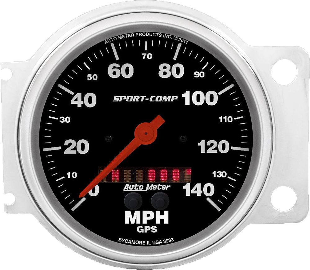1941-1948 Chevy Car Speedometer Insert w/ AutoMeter Sport-Comp 5" Speedometer - Image 3
