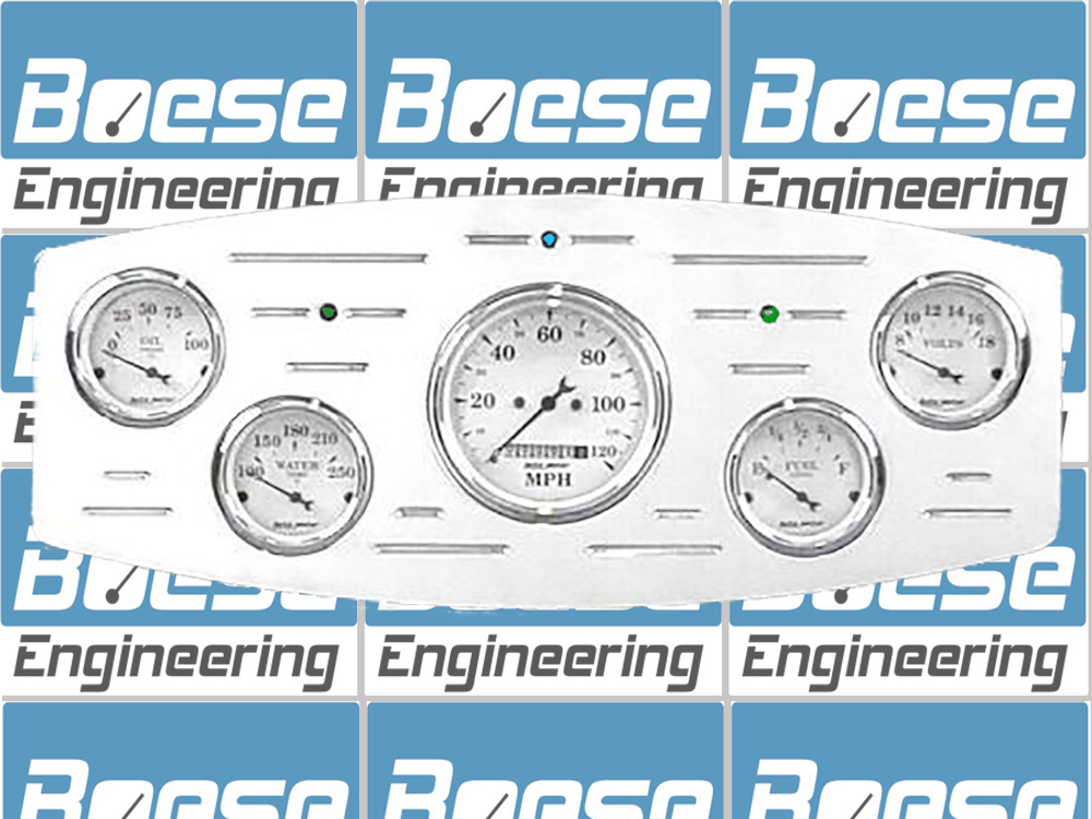 1933-1934 Dodge Car Billet Aluminum Gauge Panel w/ Auto Meter Street Rod series gauges - Image 3