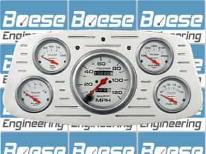 1933-1934 Ford Car Billet Aluminum Gauge Panel w/ Ultra-Lite gauges