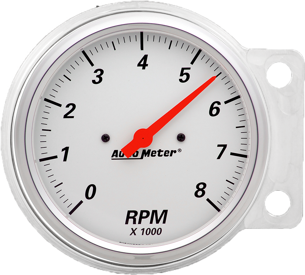 1941-1948 Chevy Car Aluminum Tachometer Insert w/ AutoMeter Street Rod Series Tachometer - Image 5