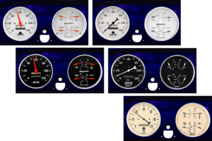 1951-1952 Chevy Car Billet Aluminum Adapter Rings AutoMeter Street Rod Series Gauges