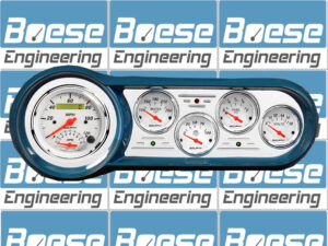 1953-1954 Chevy Car Billet Aluminum Gauge Panel w/ Auto Meter Street Rod Series Gauges (Speedo/Tach)