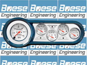 1953-1954 Chevy Car Billet Aluminum Gauge Panel w/ Auto Meter Street Rod series gauges