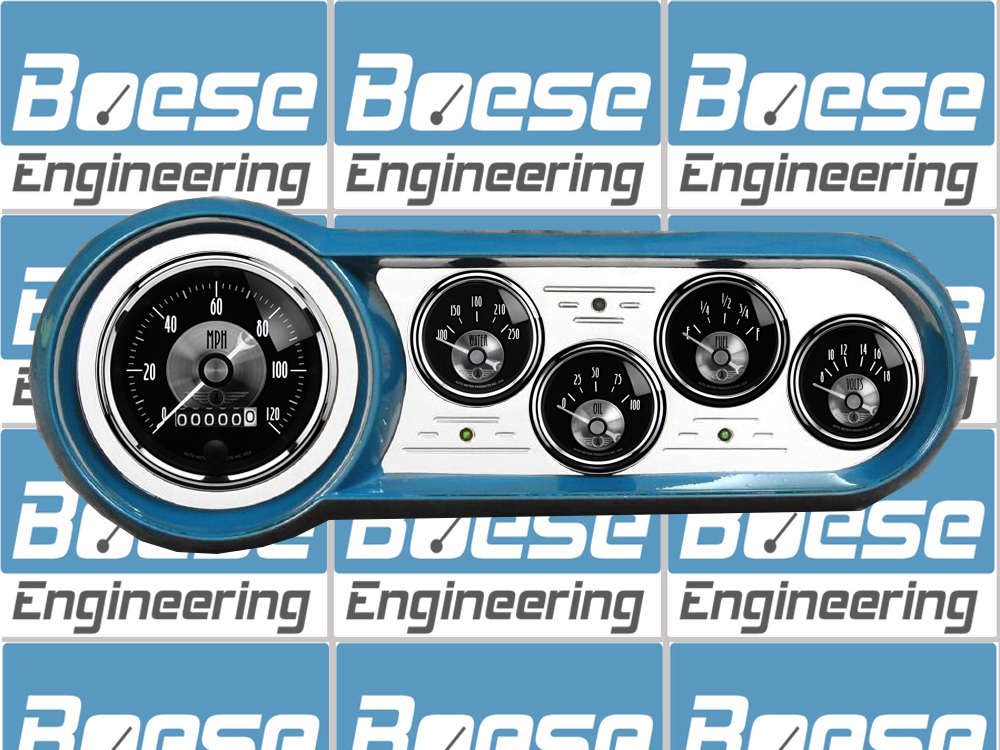1953-1954 Chevy Car Billet Aluminum 5 Gauge Panel w/ Auto Meter Prestige Series - Image 2