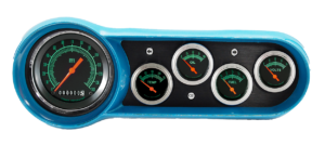 1953-1954 Chevy Car Aluminum Gauge Panels w/ Classic Instruments G/Stock Gauges