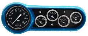1953-1954 Chevy Car Aluminum Gauge Panels w/ Classic Instruments Hot Rod Gauges