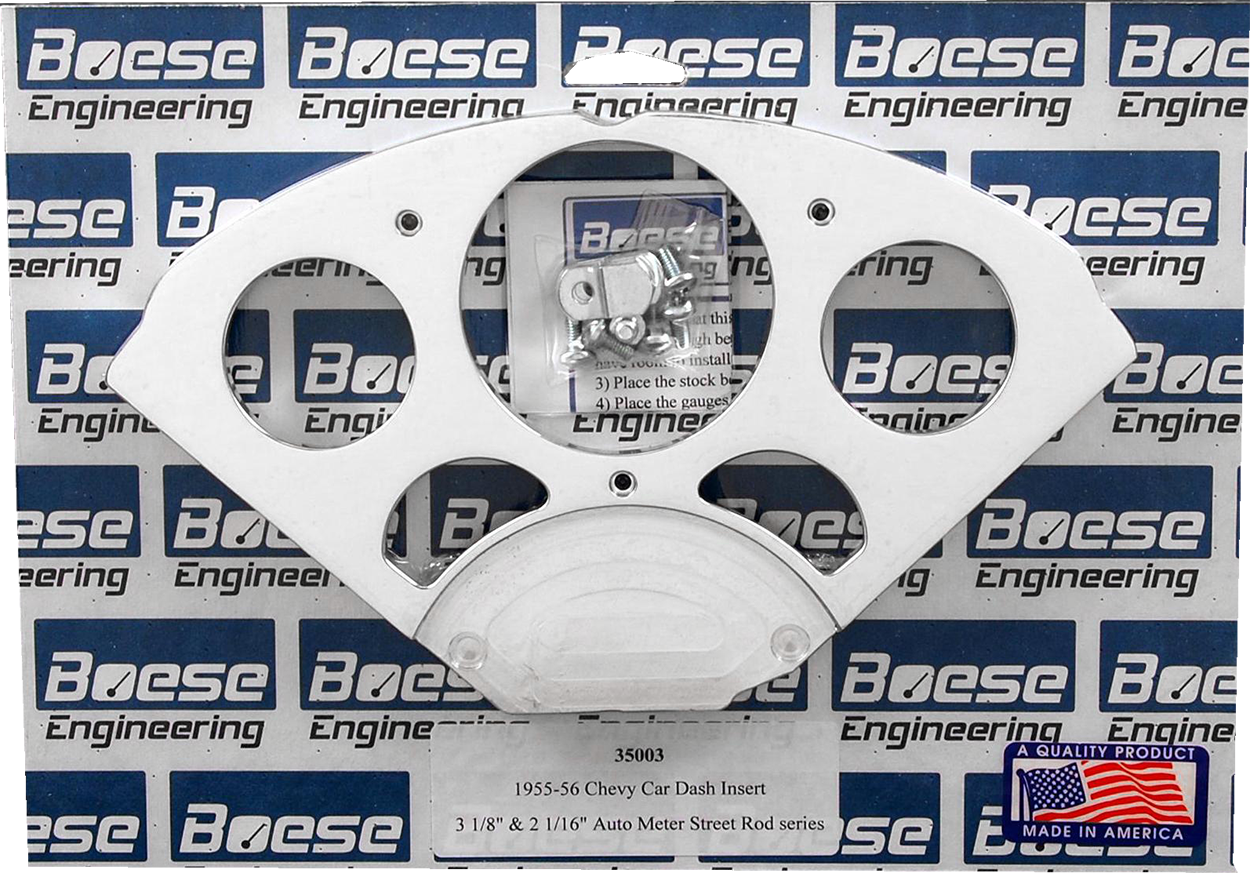 55-56 Chevy Car Aluminum Dash Insert for AutoMeter gauges (3 1/8" & 2 1/16")