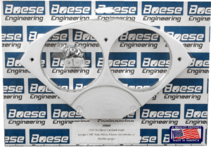 55-56 Chevy Car Aluminum Gauge Panel for 3 3/8" Quads