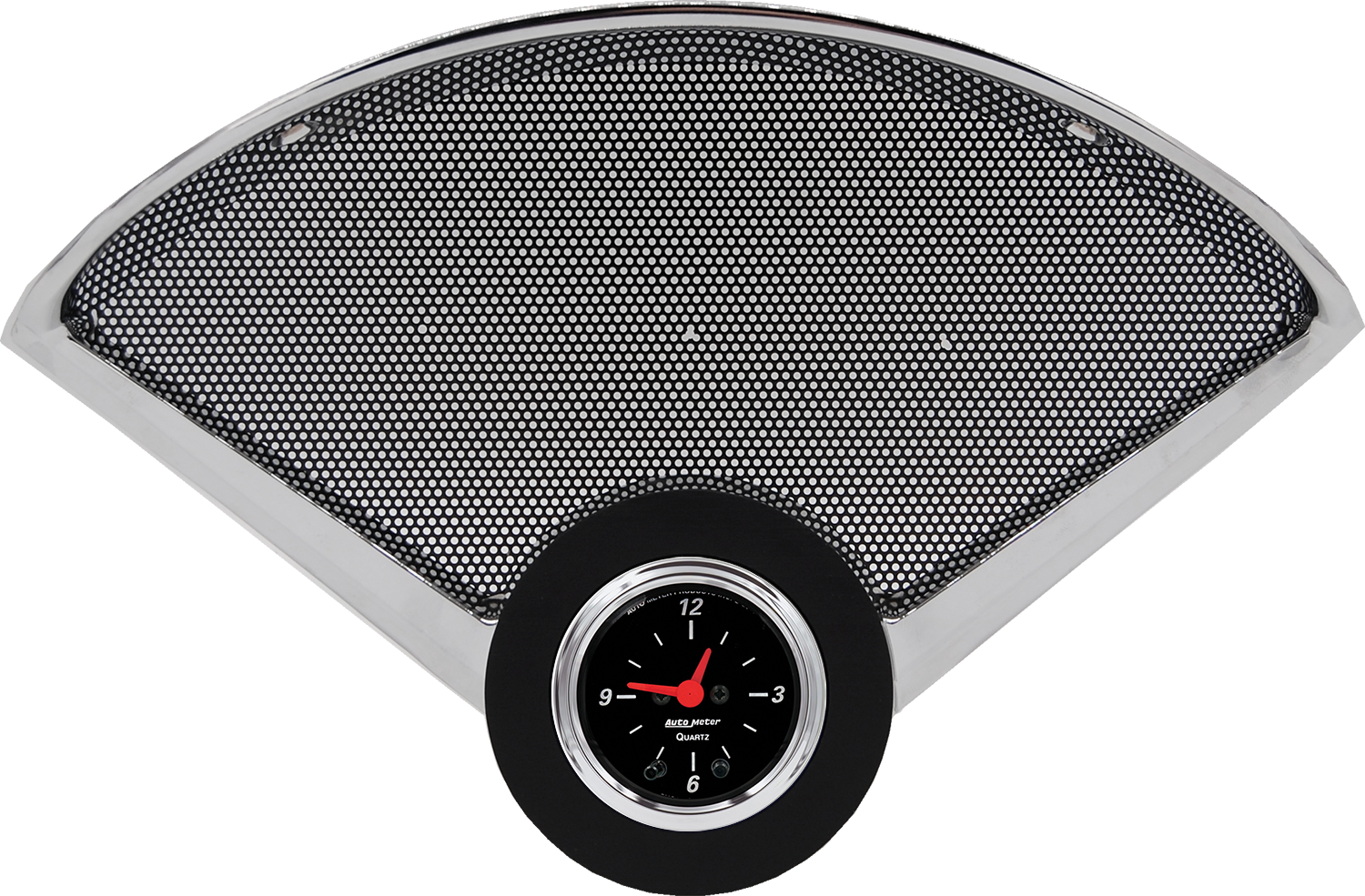 1955-1956 Chevy Car Black Anodized Clock Insert w/ AutoMeter Street Rod Series Clock